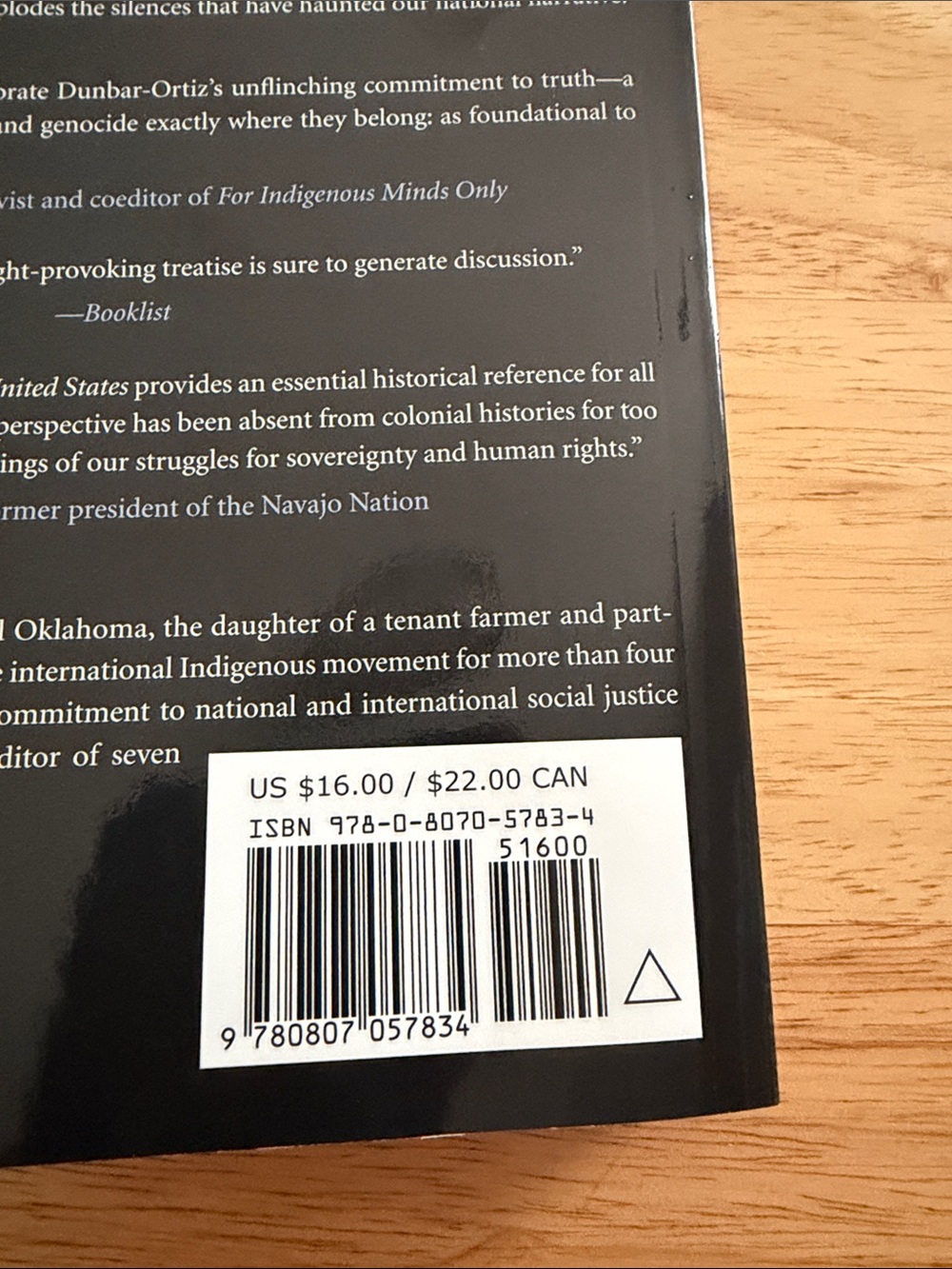 An Indigenous Peoples' History of the United States - (Black/Cream Cover) - Picture 3 of 3